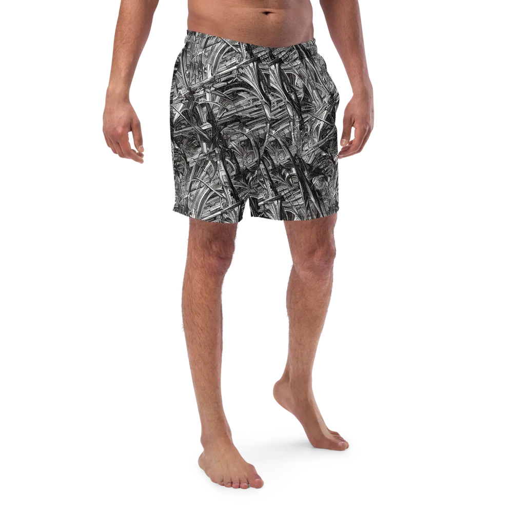 Gothic Whirlwind on Swim Trunks — Front