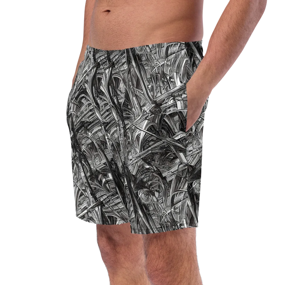 Gothic Whirlwind on Swim Trunks — Left Front