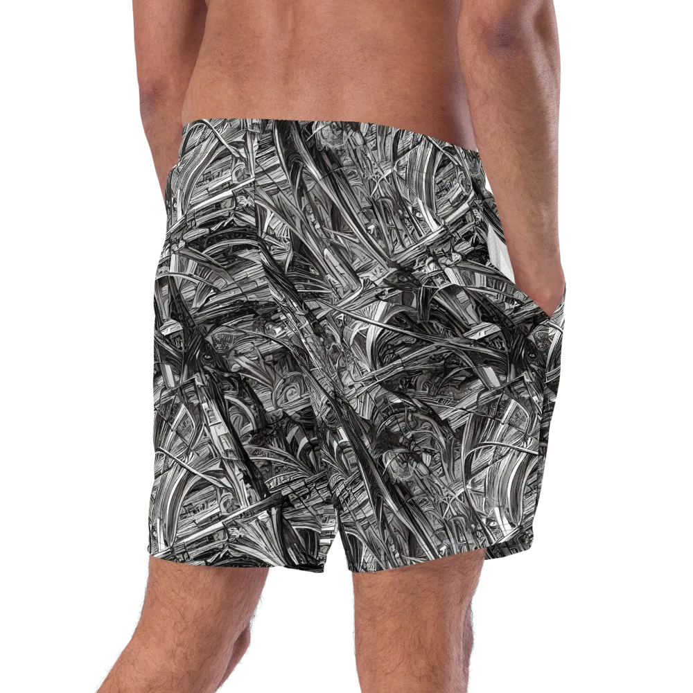 Gothic Whirlwind on Swim Trunks — Right Back