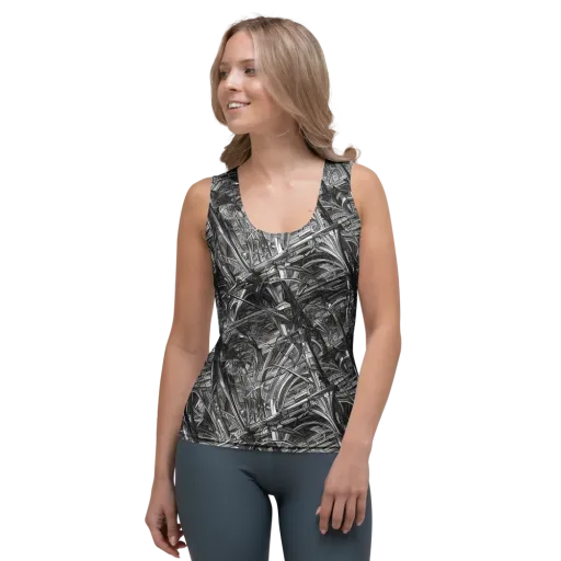 Gothic Whirlwind on a Women's Tank Top