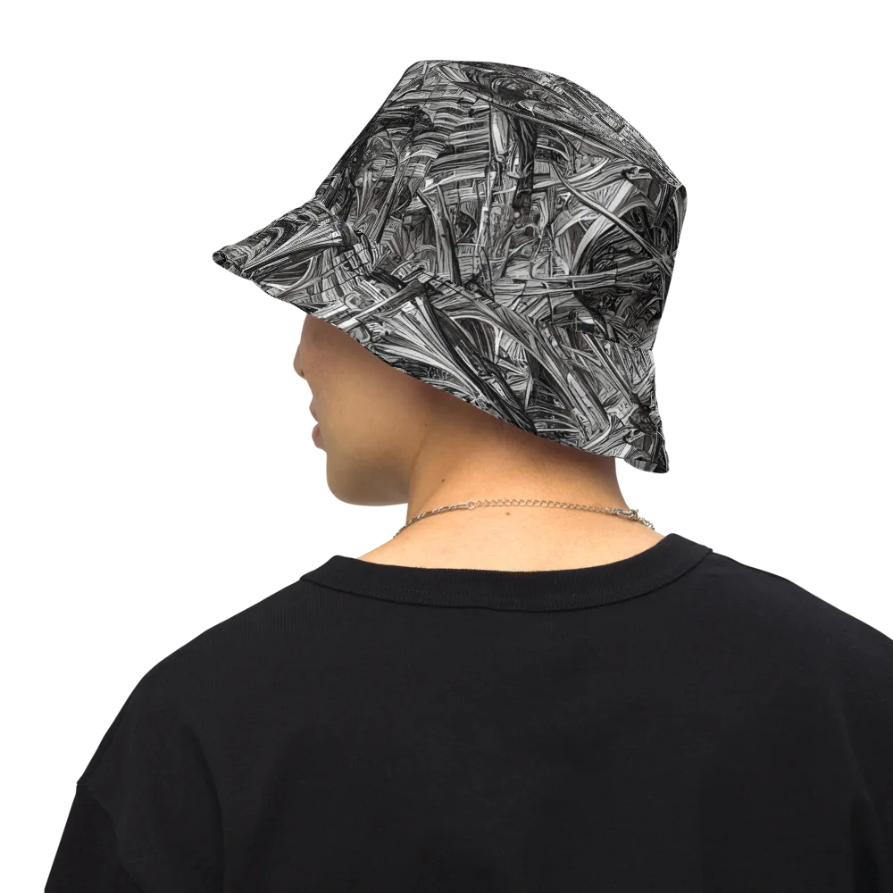 Gothic Whirlwind on Reversible Bucket Hat — Back Inside