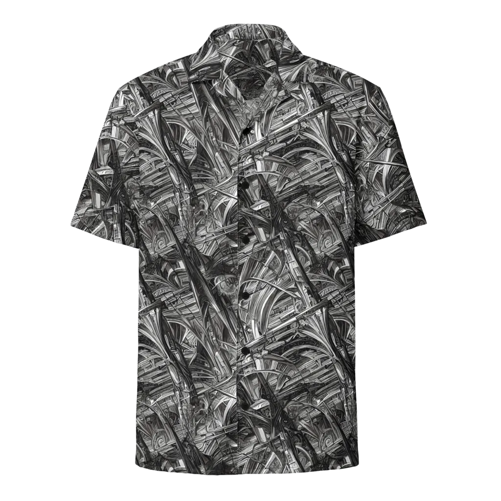 Gothic Whirlwind on Button Shirt — Front