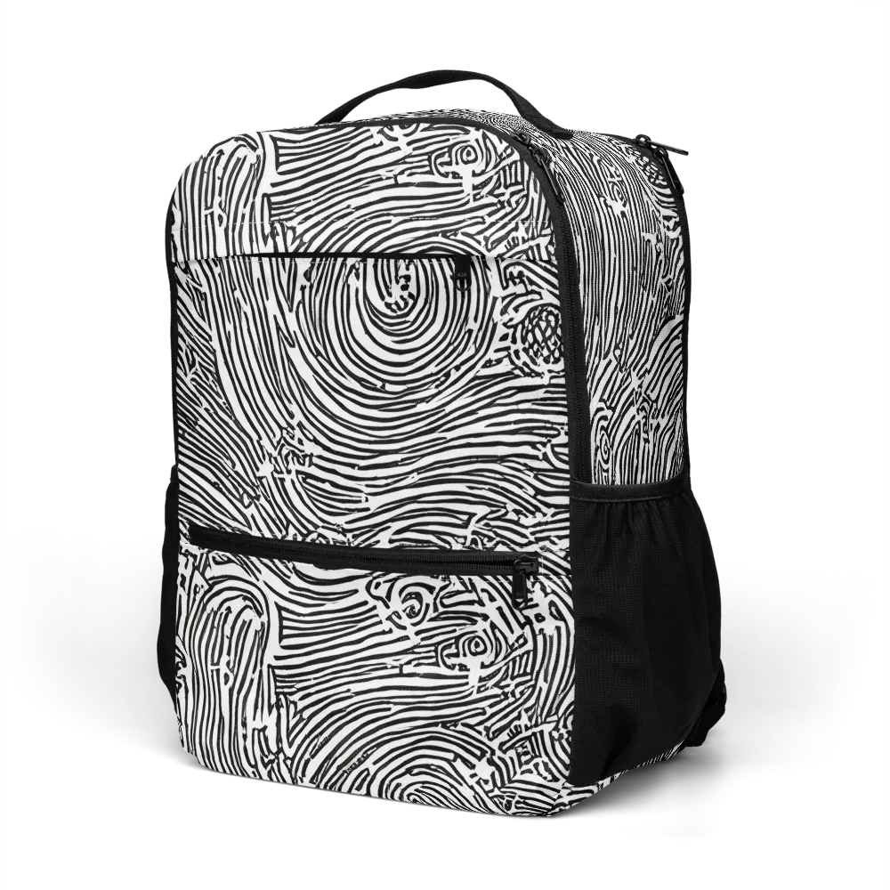 Whirlpool Echoes on Utility Backpack — Left Front