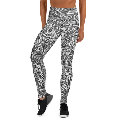 Whirlpool Echoes on a Yoga Leggings