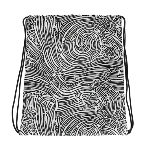 Whirlpool Echoes on a Drawstring Bag
