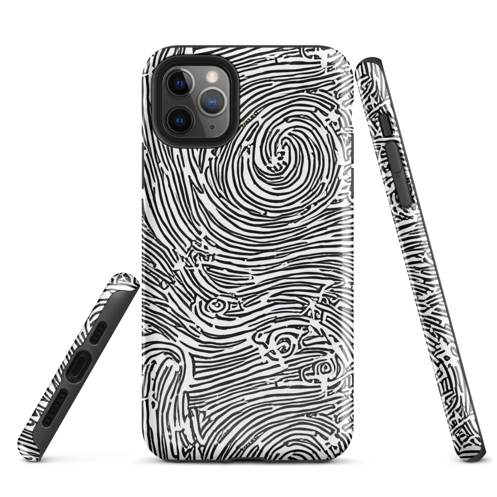 Whirlpool Echoes on Tough Case for iPhone® — Front