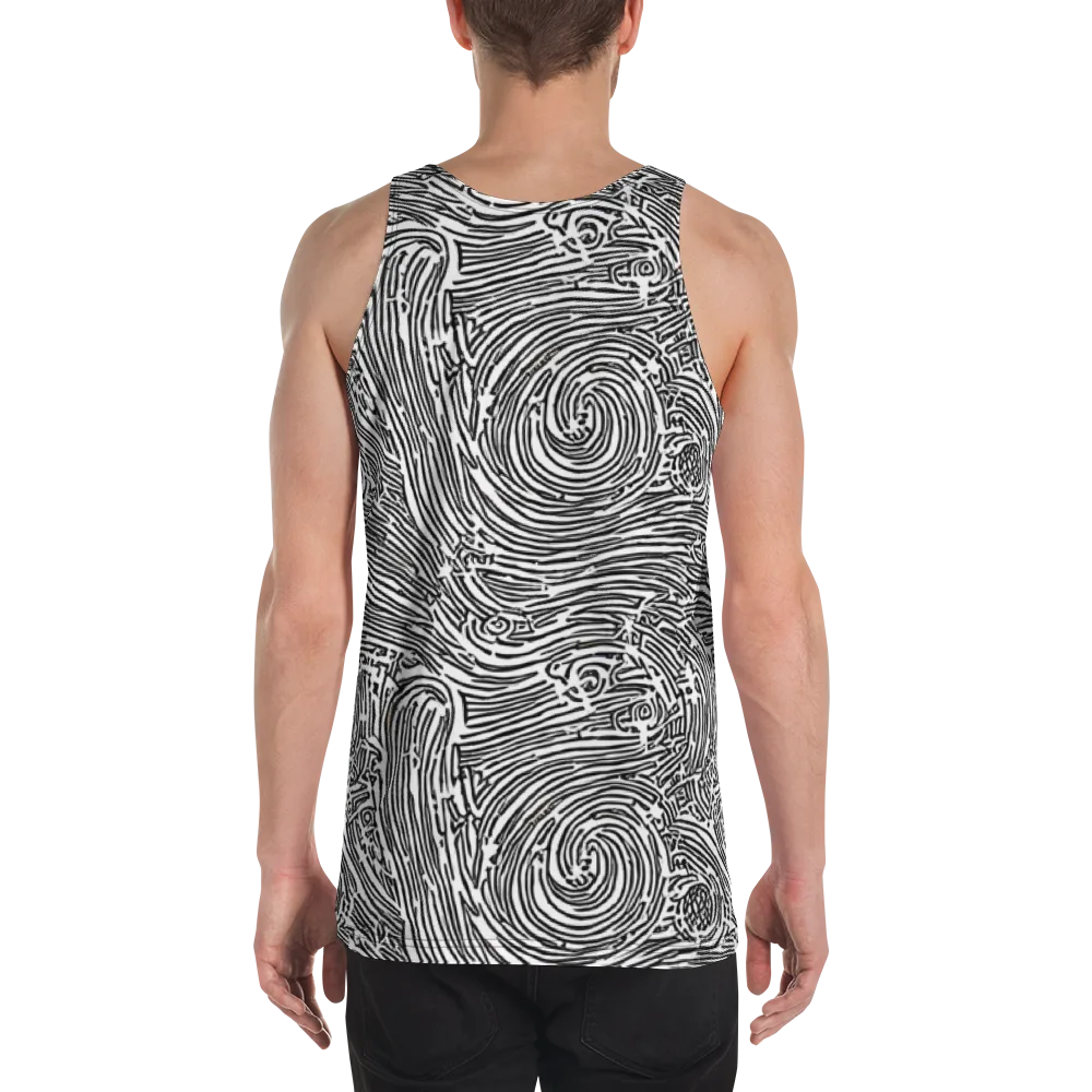 Whirlpool Echoes on Men's Tank Top — Back