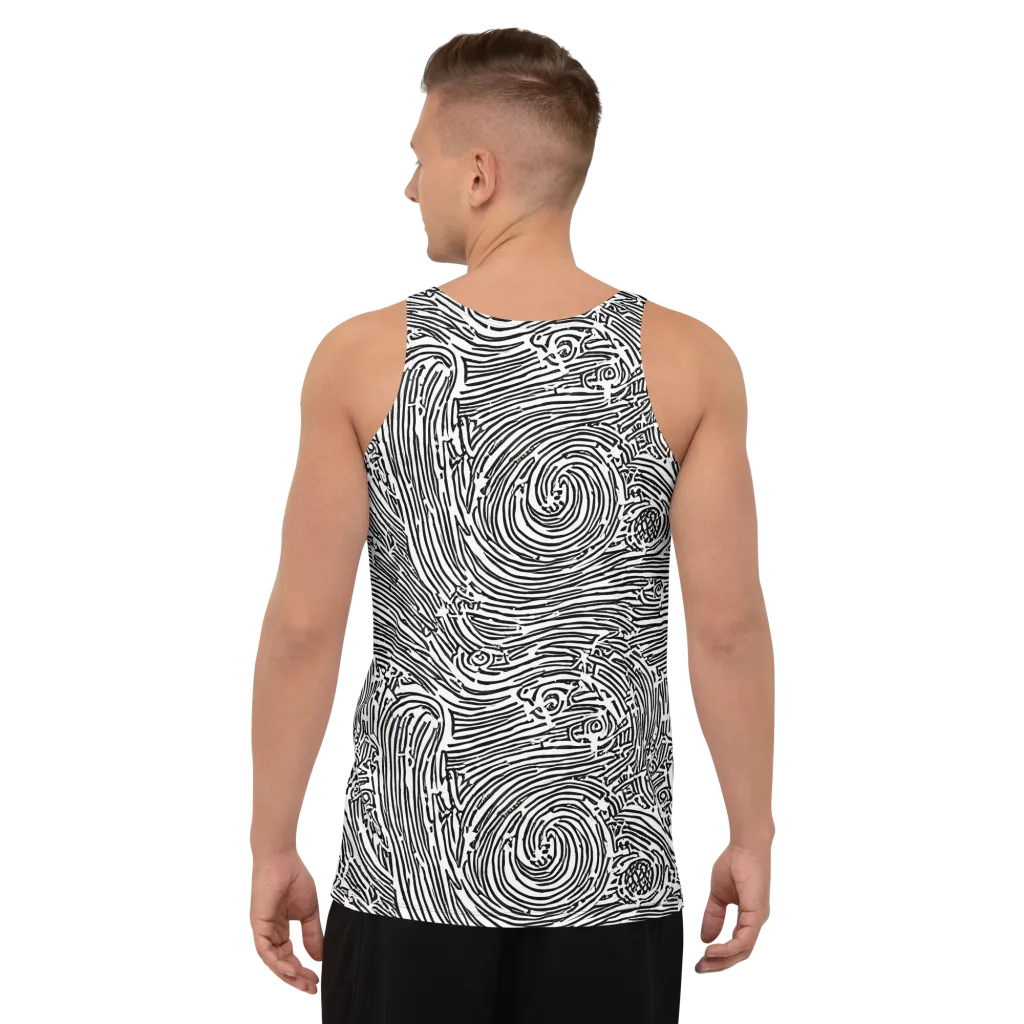 Whirlpool Echoes on Men's Tank Top — Back