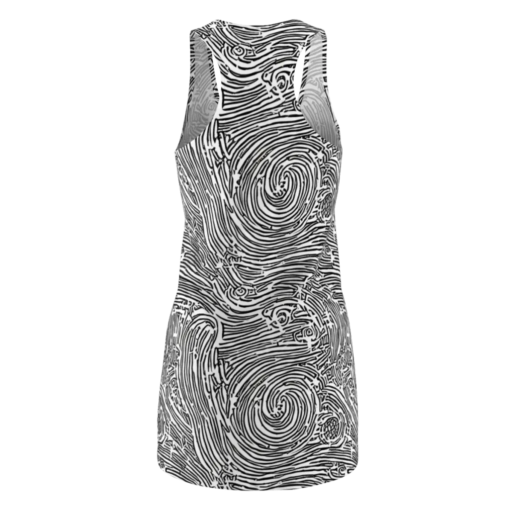 Whirlpool Echoes on Racerback Dress — Back