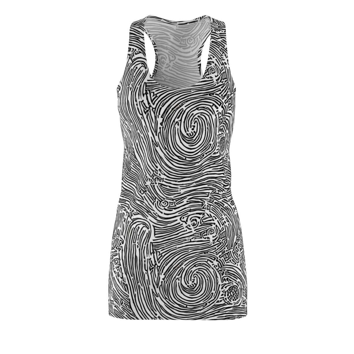 Whirlpool Echoes on Racerback Dress — Front