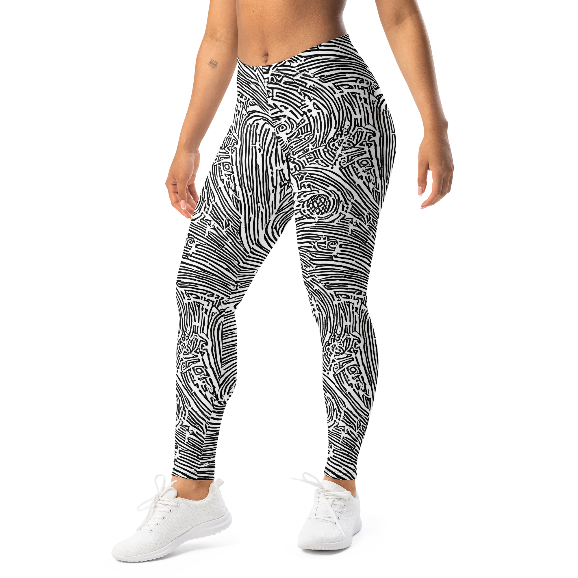 Whirlpool Echoes on Leggings — Left Front