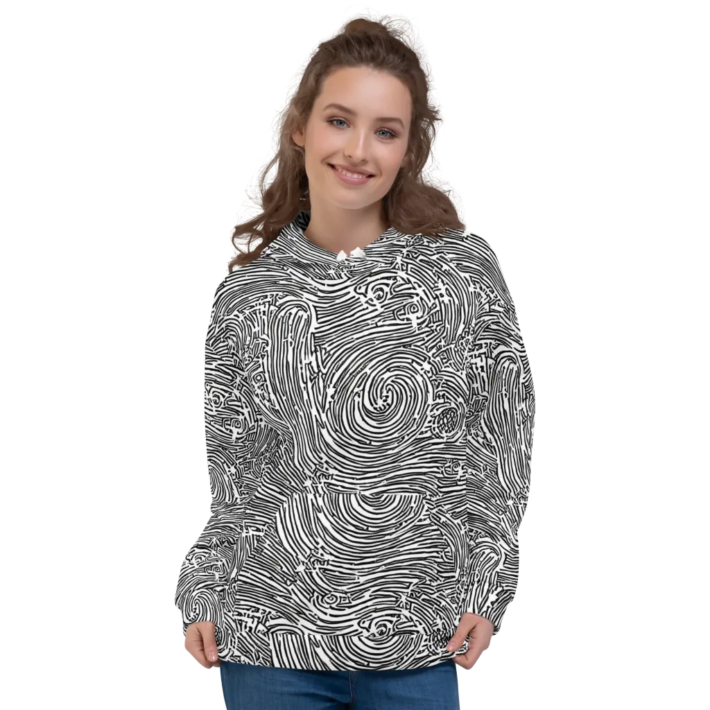 Whirlpool Echoes on Hoodie — Front