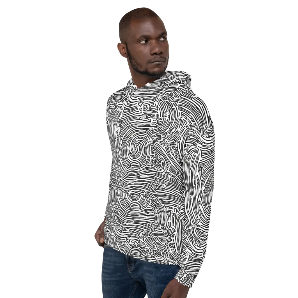 Whirlpool Echoes on Hoodie — Left