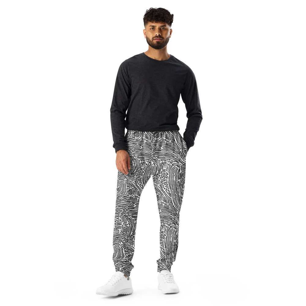 Whirlpool Echoes on Men's Joggers — Front