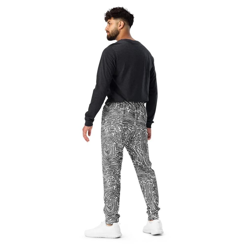 Whirlpool Echoes on Men's Joggers — Back