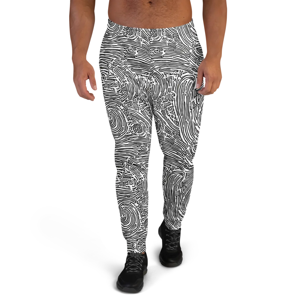 Whirlpool Echoes on Men's Joggers — Front