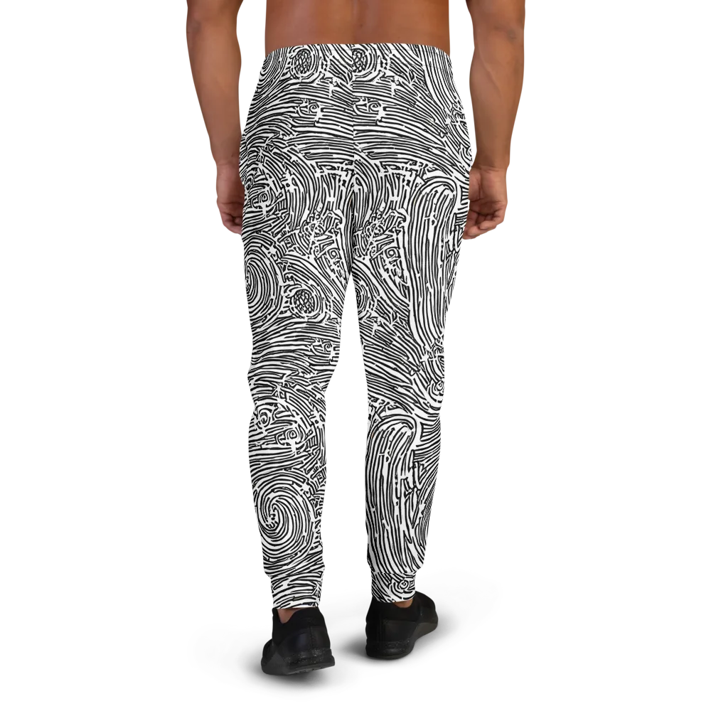 Whirlpool Echoes on Men's Joggers — Back
