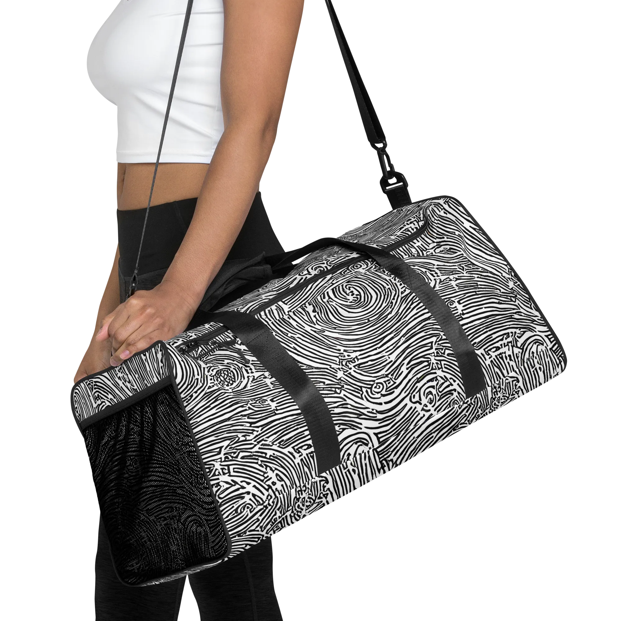 Whirlpool Echoes on Duffle Bag — Front
