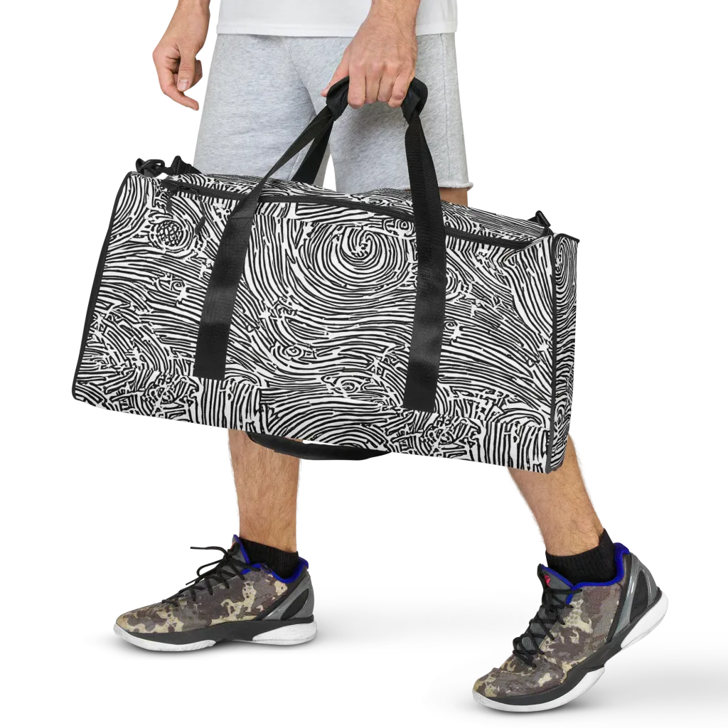 Whirlpool Echoes on Duffle Bag — Front