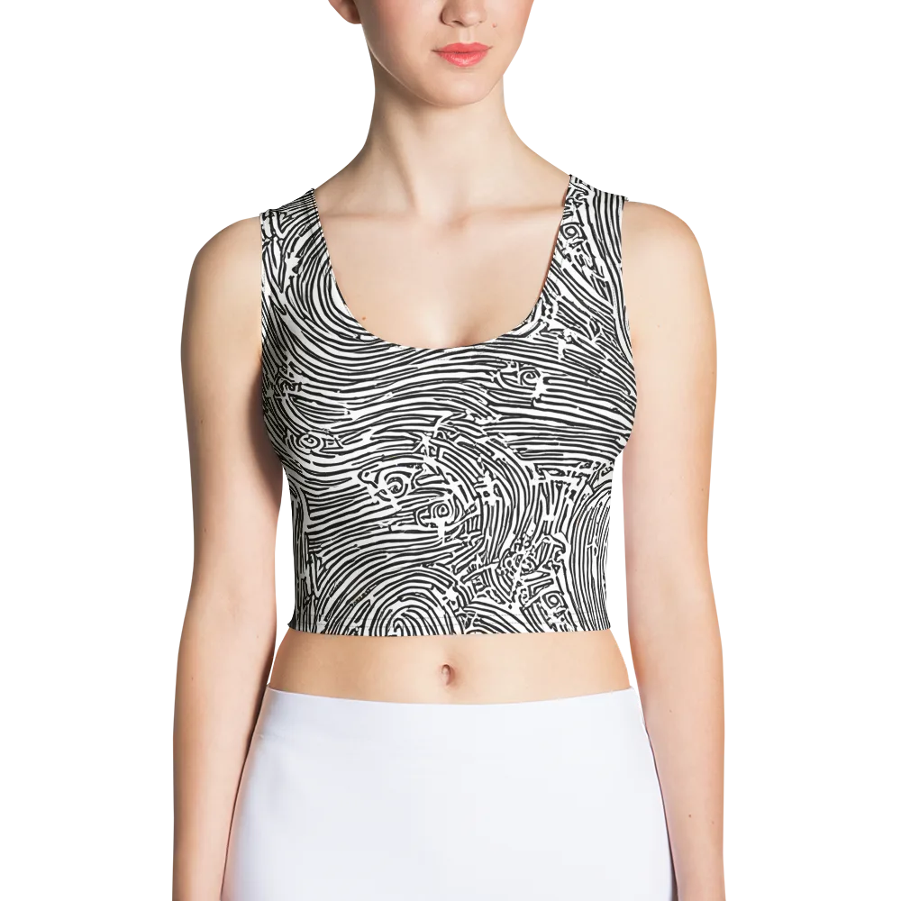 Whirlpool Echoes on Crop Top — Front
