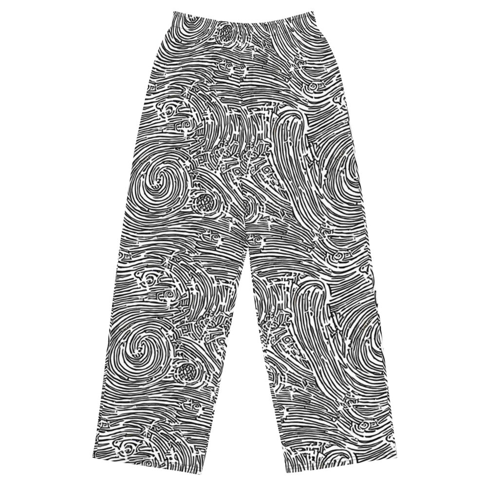 Whirlpool Echoes on Wide-Leg Pants — Front