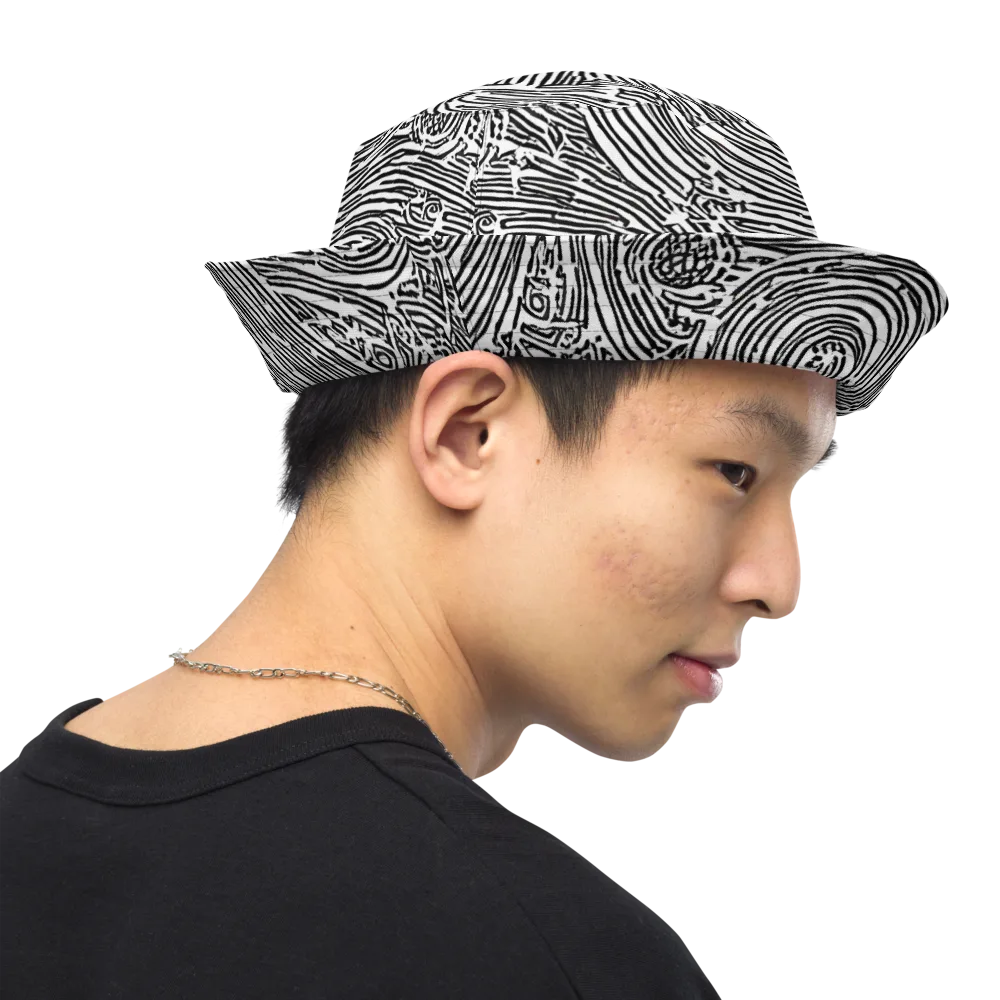 Whirlpool Echoes on Reversible Bucket Hat — Right Outside