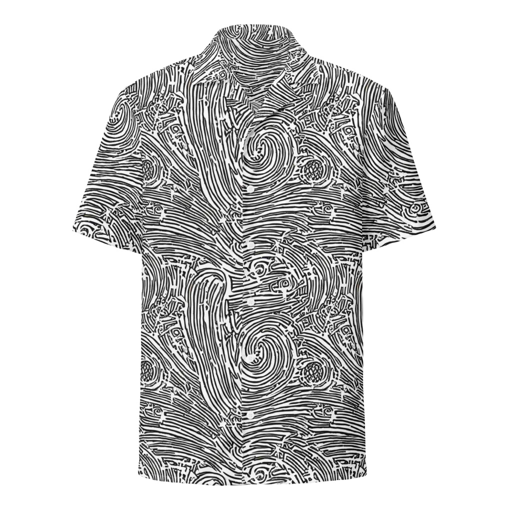 Whirlpool Echoes on Button Shirt — Front