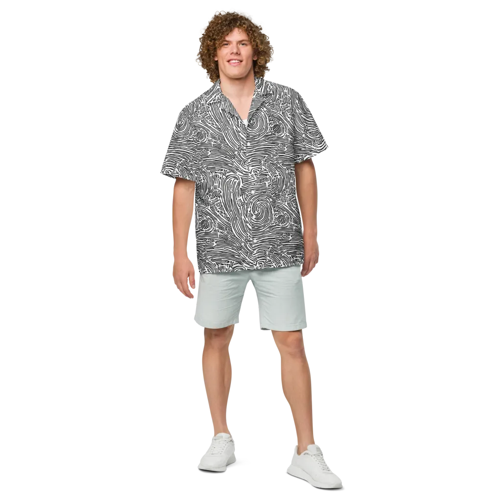 Whirlpool Echoes on Button Shirt — Front