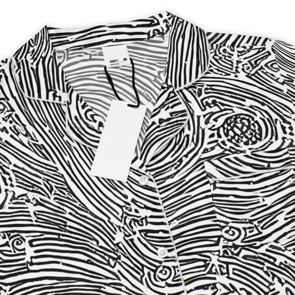 Whirlpool Echoes on Women's Short Sleeve Pajama Top — Product details