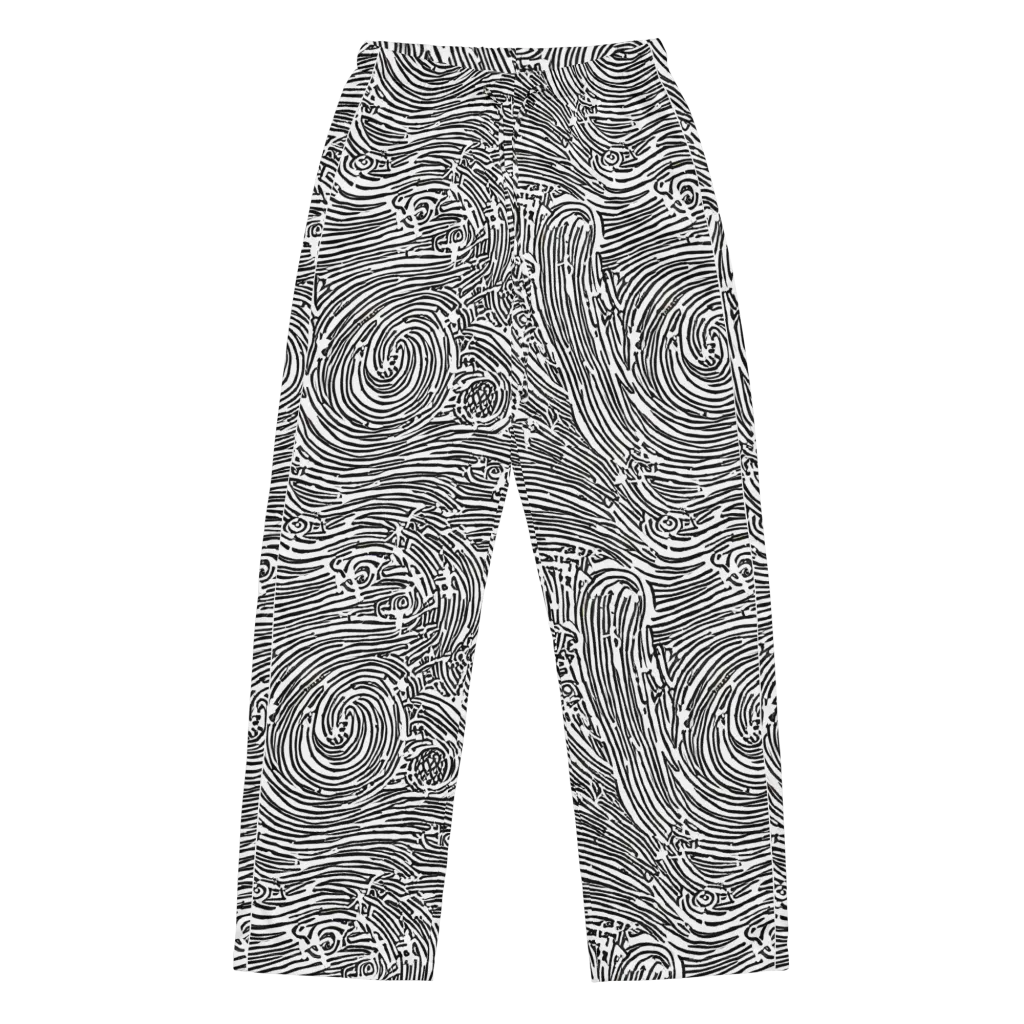 Whirlpool Echoes on Women's Pajama Pants — Front