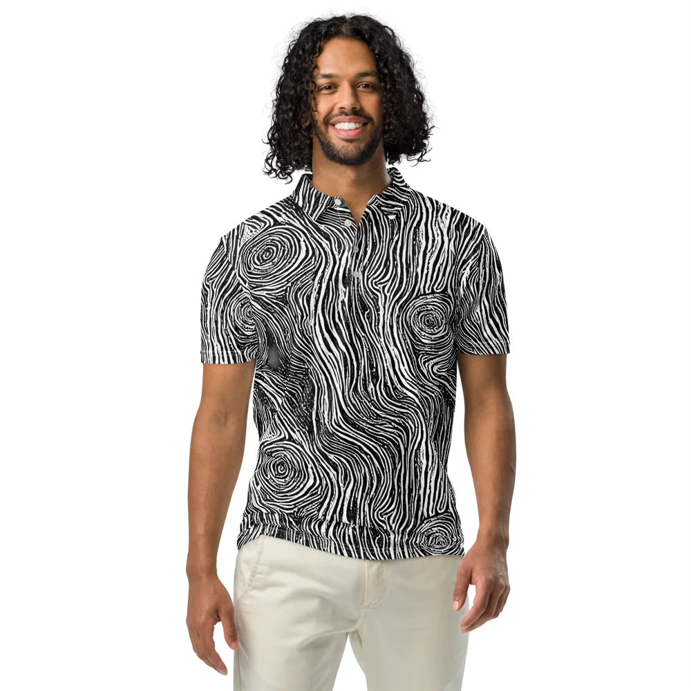 Fluid Timber on Men's Slim Fit Polo Shirt — Front