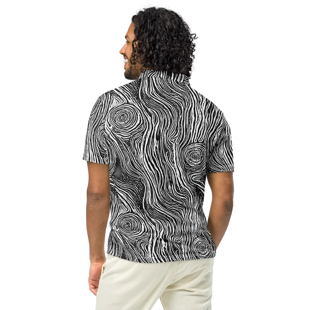 Fluid Timber on Men's Slim Fit Polo Shirt — Back