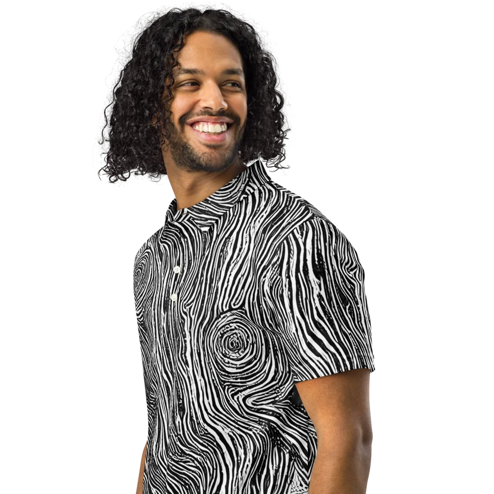 Fluid Timber on Men's Slim Fit Polo Shirt — Left Front