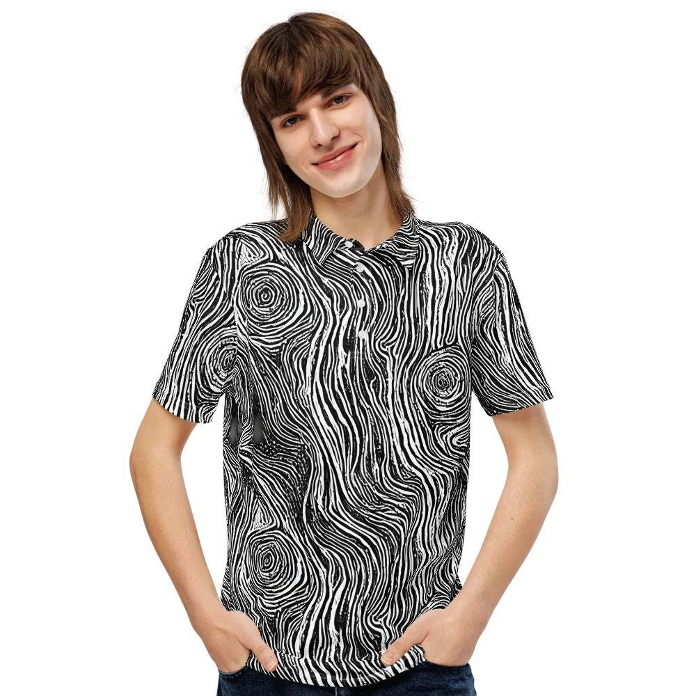 Fluid Timber on Men's Slim Fit Polo Shirt — Front