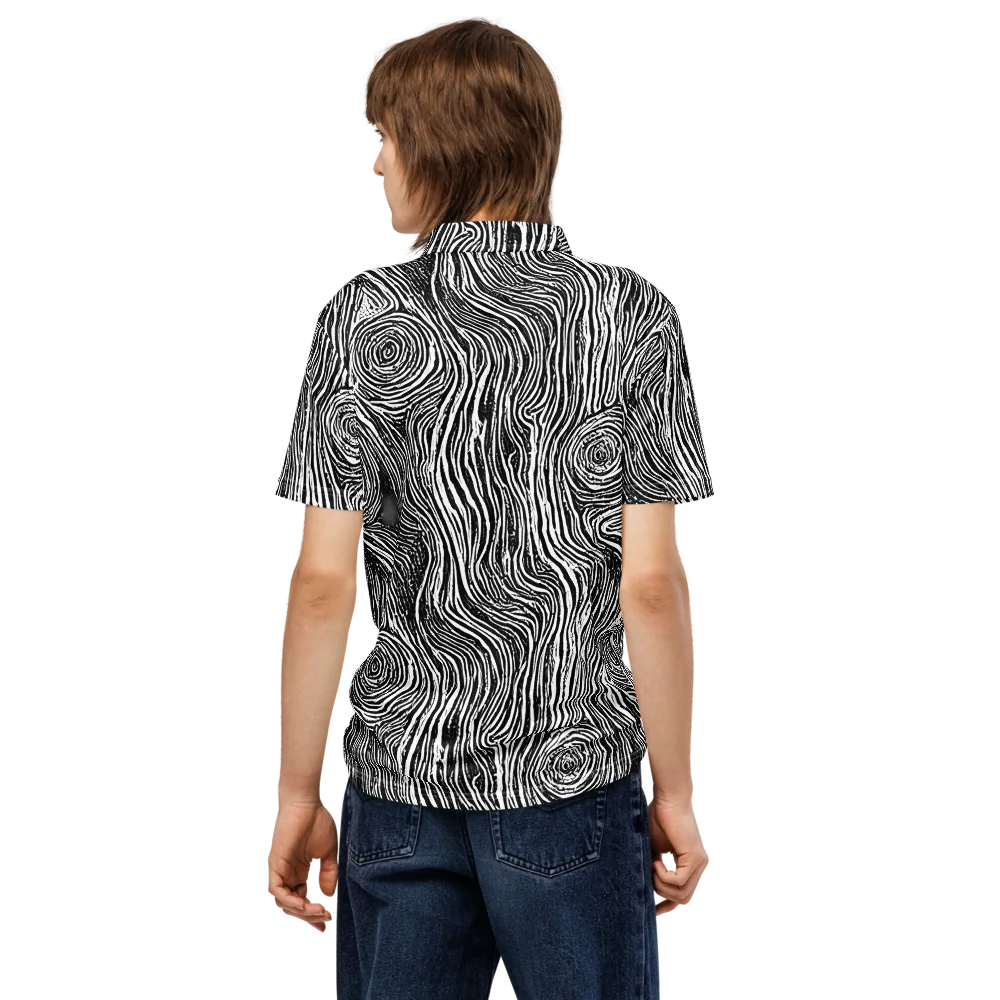Fluid Timber on Men's Slim Fit Polo Shirt — Back