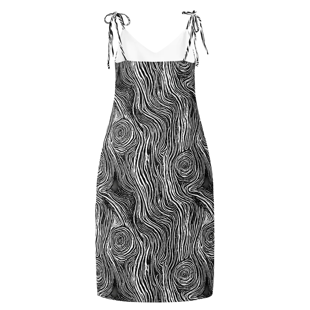 Fluid Timber on Slip Dress — Back