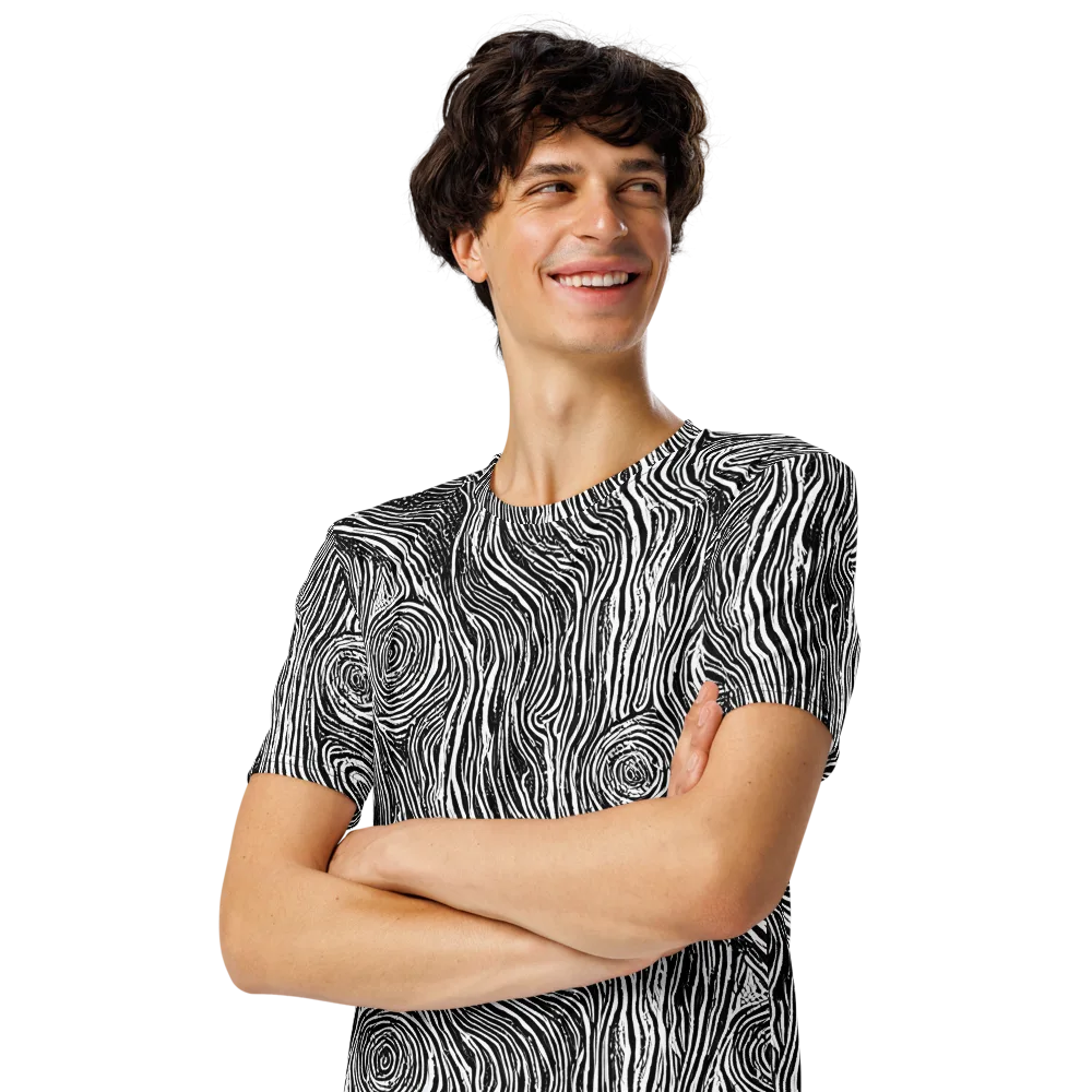 Fluid Timber on Men's Crew Neck T-Shirt — Left Front