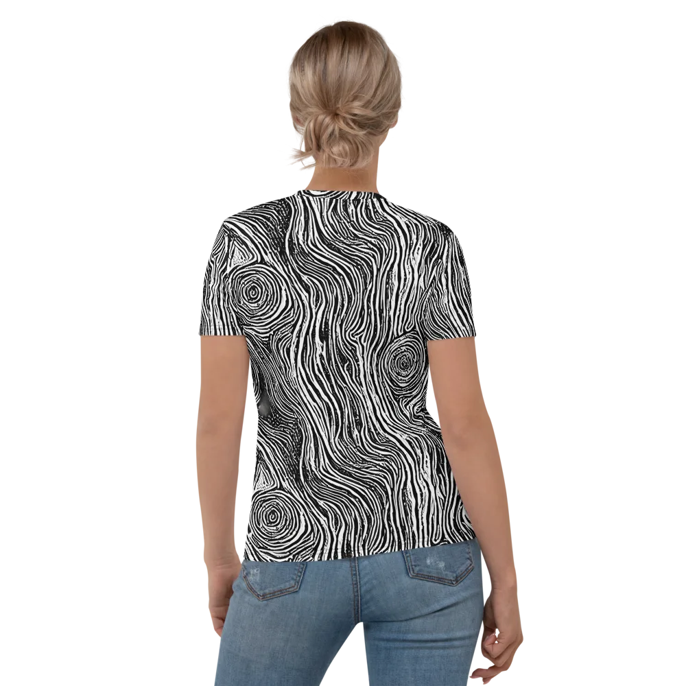 Fluid Timber on Women's Crew Neck T-Shirt — Back