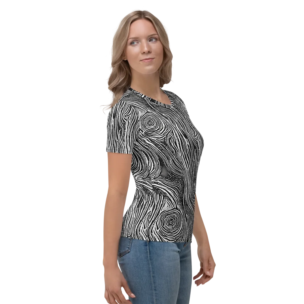 Fluid Timber on Women's Crew Neck T-Shirt — Right