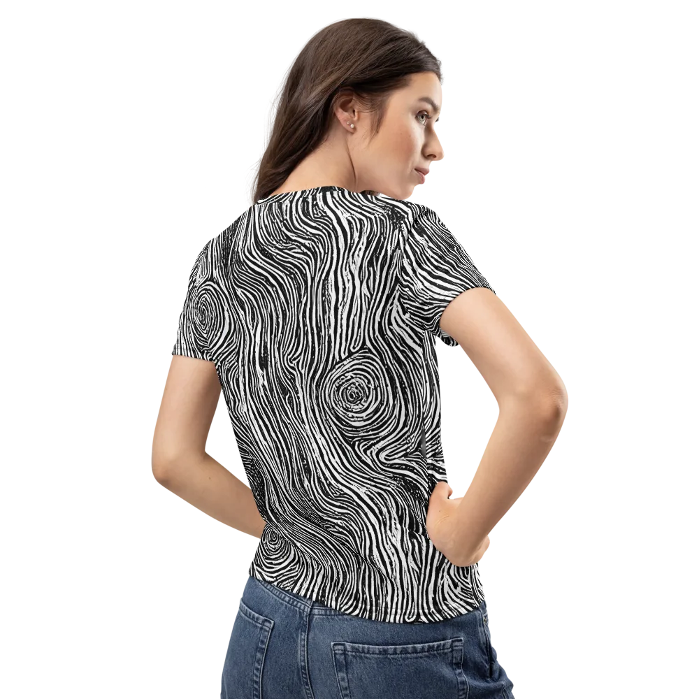 Fluid Timber on Women's Crew Neck T-Shirt — Back