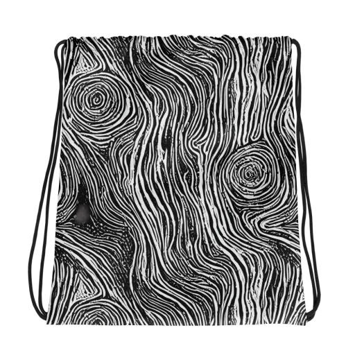 Fluid Timber on a Drawstring Bag