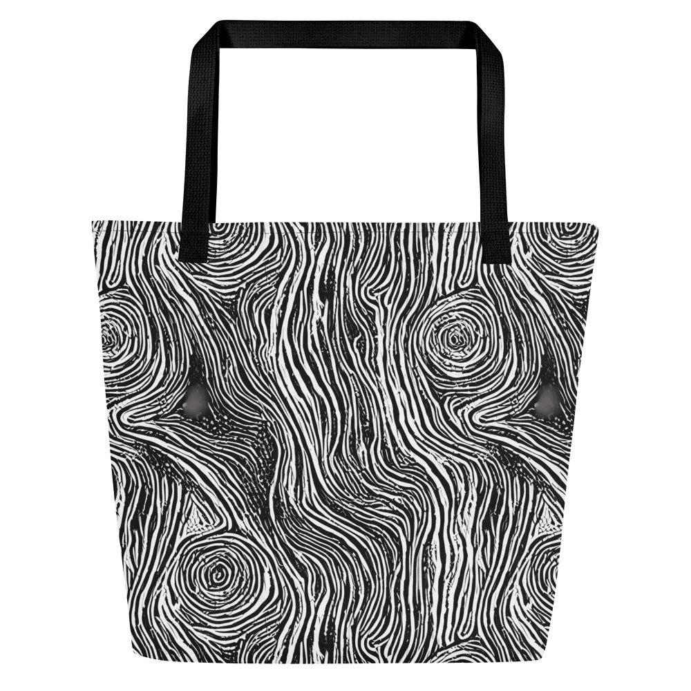 Fluid Timber on Large Tote Bag W/ Pocket — Front