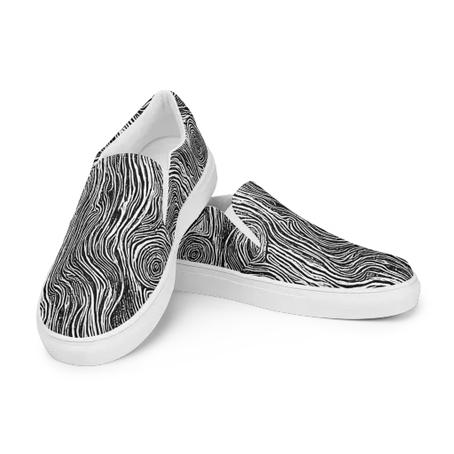 Fluid Timber on a Women's Slip-On Canvas Shoes