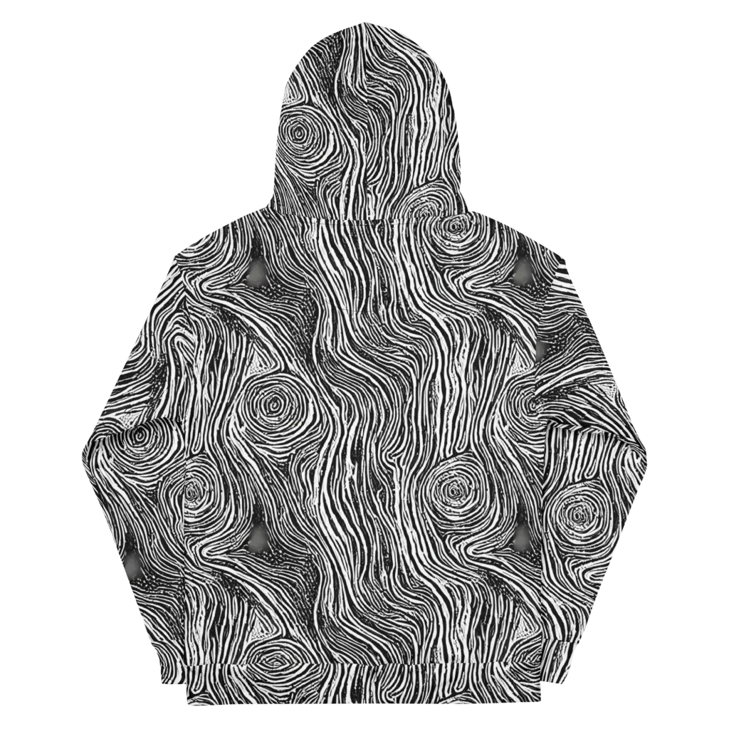 Fluid Timber on Cotton Hoodie — Back