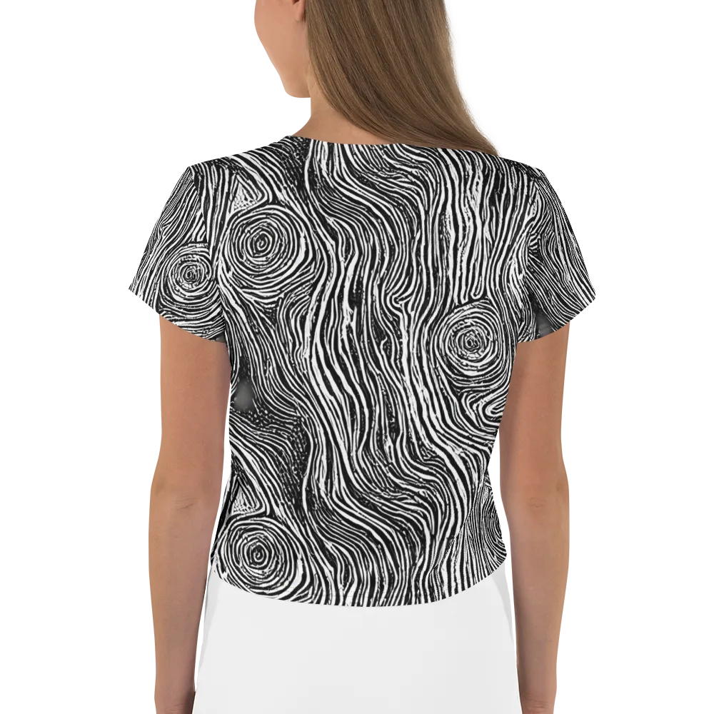 Fluid Timber on Crop Tee — Back