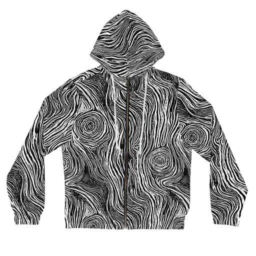 Fluid Timber on a Women's Full-Zip Hoodie