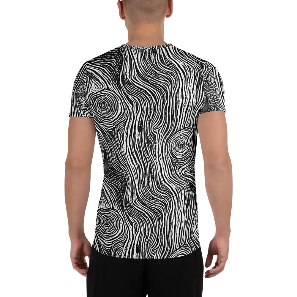 Fluid Timber on Men's Athletic T-Shirt — Back