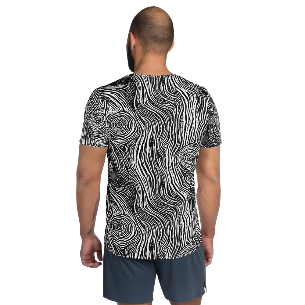 Fluid Timber on Men's Athletic T-Shirt — Back