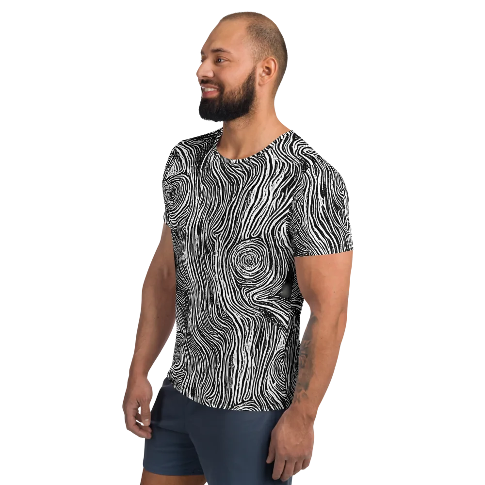 Fluid Timber on Men's Athletic T-Shirt — Left