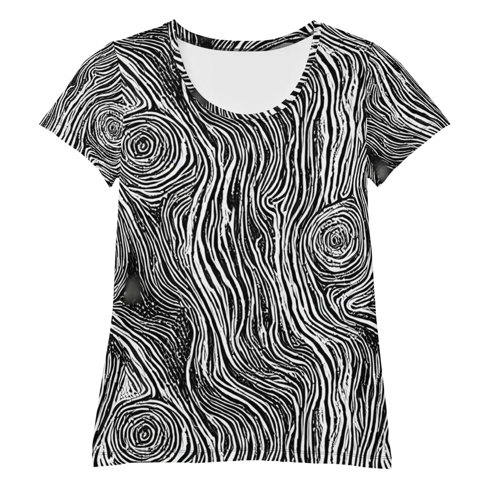 Fluid Timber on Women's Athletic T-Shirt — Front
